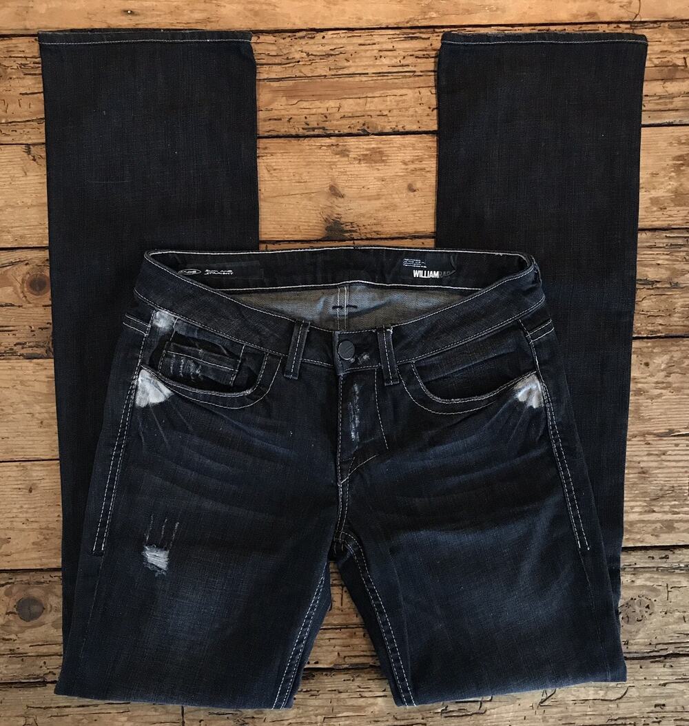 William Rast Womens Size 28 'Sadie' Slim And Straight Dark Wash Jeans